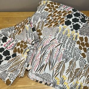 Marimekko Pieni Letto Duvet Cover (2) Shams Set Full Queen Floral Modern